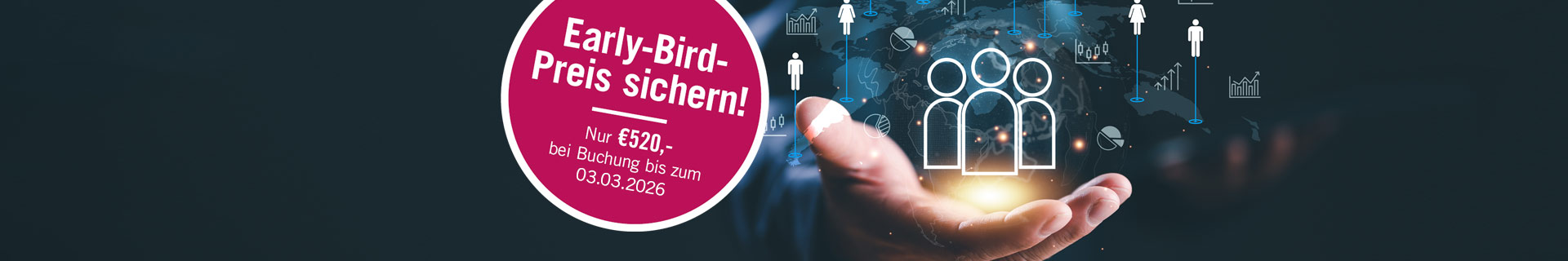 Leitmotiv Zukunftswerkstatt Sales Excellence 2026 mit Rabattanzeige