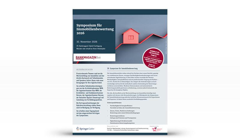 Cover Veranstaltungsflyer Symposium für Immobilienbewertung 2026
