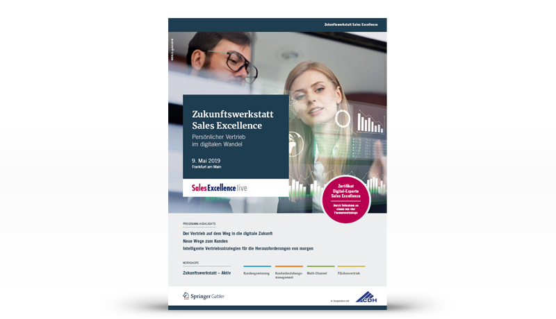 Cover Veranstaltungsflyer Zukunftswerkstatt Sales Excellence 2019